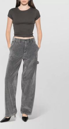 Haikure corduroy straight-leg trousers