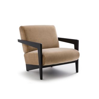 AM.PM Fauteuil in massief beukenhout en fluweel, Izag