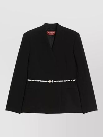 Sportmax quinoa jacket belted waist fitted silhouette