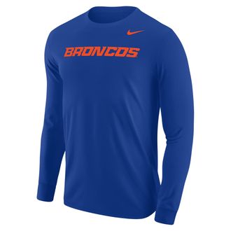 Nike Boise State Broncos Nike Mens Football Long-Sleeve T-Shirt in Blue | M12333P397BOIS-RYL