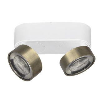 Rossini Illuminazione Hole Applique E Plafoniera Led 13w 3000k Cri90 Bianco/bronzo - Lampada Da Soffitto E Parete In Alluminio Pressofuso - Rossini Illuminazione