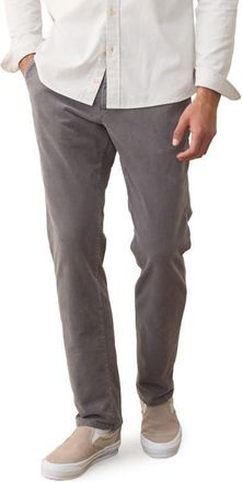 Marine Layer Saturday Slim Straight Leg Moleskin Chinos in Mockingbird at Nordstrom, Size X-Large