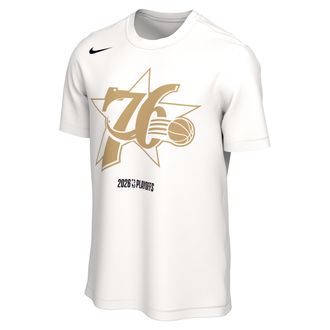 Nike Philadelphia 76ers Nike Mens NBA Basketball T-Shirt in White | JF1813-100