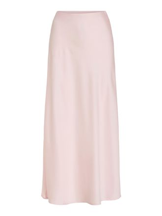Vila Maxirock VILA VIELLETTE HW LONG SKIRT - NOOS, Damen, Gr. 36, cherry blossom, Web, Obermaterial: 100% Polyester, unifarben, Basic schmal wadenlang, R&ouml;c