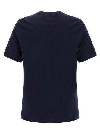 Brunello Cucinelli Logo-Embroidered T-shirt - Navy