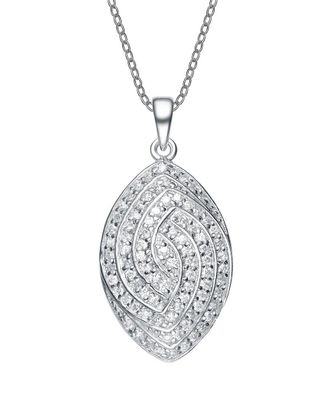 Genevive Silver Cz Pendant