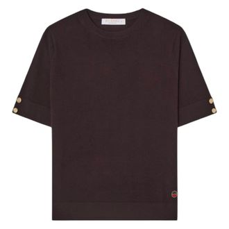 Busnel Tops, Dames, Bruin, XS, Wol, Lucca Top