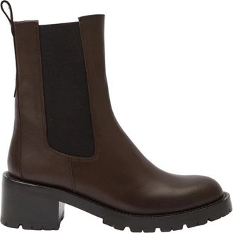 Guglielmo Rotta Cole Chocolate - Dames - Chelseaboots - Bruin - 37 1/2 EU - Leer - Schoenen