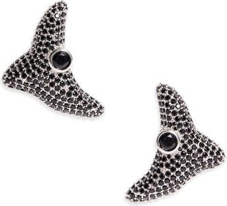 Collina Strada Super Trigon Stud Earrings in Black Diamond at Nordstrom
