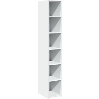 vidaXL Aparador Alto Madera De Ingenier&iacute;a Blanco 30x41x185 Cm Vidaxl
