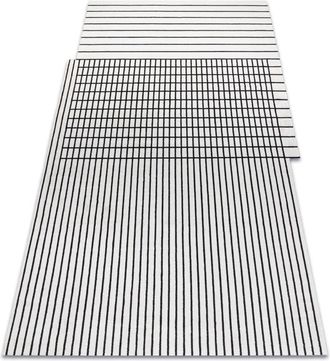 RugsX Rugsx - Alfombra Pearl 51333k Crema / Negro - L&iacute;neas Exclusiva, Estructural Beige 192x290 Cm