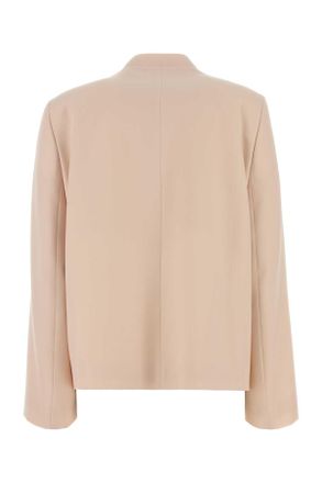 Jil Sander Womens Pastel Pink Wool Blazer Toile Giacche E Gilet