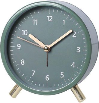 No Brand Reloj Despertador Anal&oacute;gico Silencioso, Reloj Despertador De Metal Con Luz Nocturna, Reloj Despertador Silencioso Con Esfera Grande, Hora De Alarma Aj
