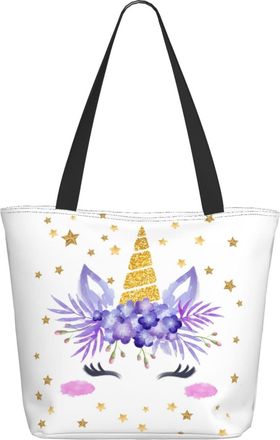 AOOEDM Floral Unicorns Ladies Shopping Bag 13x11x7in.The Perfect ValentineS Day Gift.It Is The Best ValentineS Day Gift For Mom, Daughter, Wife,Etc