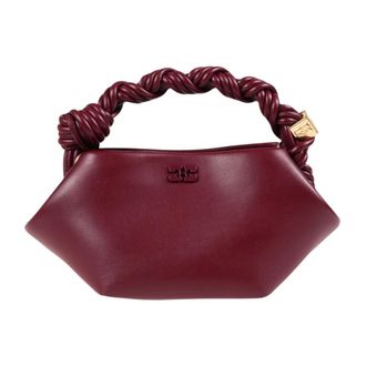 Ganni Tassen, Dames, Rood, ONE Size, Katoen, Mini Bou Bag
