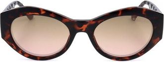 Guess Ladies Brown Oval Sunglasses GU7728