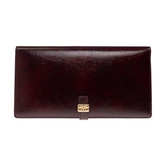 Ganni Accessoires, Dames, Bruin, ONE Size, Polyester, Eco Leren Portemonnee