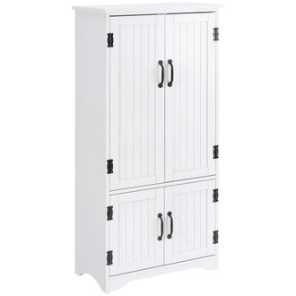 HOMCOM Alacena de cocina 60x30x123 cm blanco