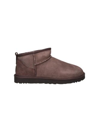 UGG Dark Brown Classic Ultra Mini Shearling Boots