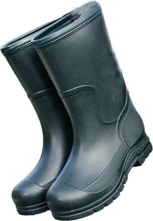 Generic Men Rain Boots Outside Work Shoes Waterproof Soft Light Increase Mid-Calf High Non-Slip Rain Shoes