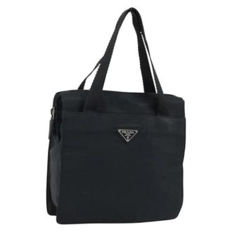 Prada Pre-owned Vintage Handtas - Dames - Vintage Shopper - Zwart - ONE Size - Nylon - Vintage