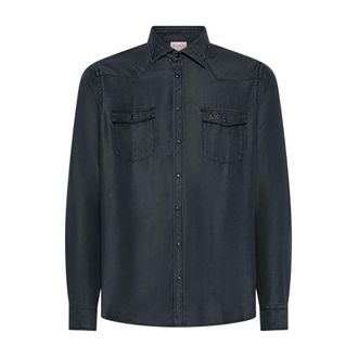 Sun 68 Camicia in Denim - - Shirts - Uomo - Blu - XL