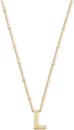 Kendra Scott Letter L Pendant Necklace - Gold Metal