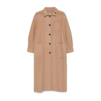 Max Mara Aldo Single-Breasted Coat - female - Max Mara - Single-Breasted Coats - Beige - 2XS - Coats