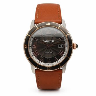 Cartier Pre-owned Cartier Ronde Croisiere De Cartier Black Dial Mens Watch 3886