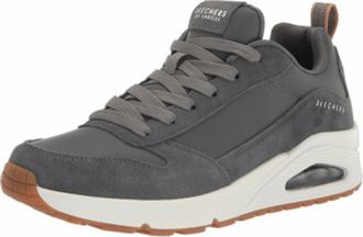 Skechers Uno - Stacre - Heren - Sport - Grijs - Maat: 41 EU Leer
