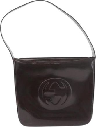 Gucci Pre-owned Vintage Schoudertas - Dames - Vintage Schoudertas - Bruin - ONE Size - Leer - Vintage