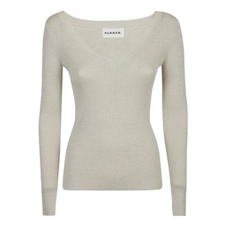 P.A.R.O.S.H. Mujer, Jerseys, Beige, Talla: XS