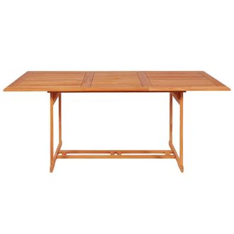 Berkfield Home Beautiful 7 Piece Garden Dining Set Solid Teak Wood in Brown