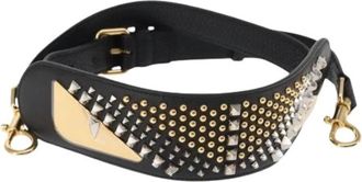 Fendi Pre-owned Vintage Schouderriem - Dames - Vintage Accessoires - Zwart - ONE Size - Leer - Vintage