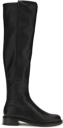 Stuart Weitzman Black Napa Leather / Calf Bos Taurus Over The Womens Knee