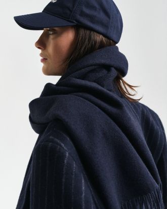 GANT Women Woven Wool Scarf (ONE SIZE) EVENING BLUE