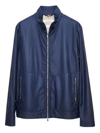 Brunello Cucinelli zip-up jacket - Blauw