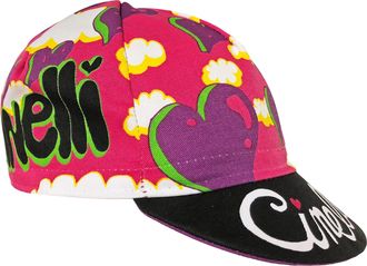 CINELLI Ana Benaroya Cycling Cap, Heart, One Size Pink