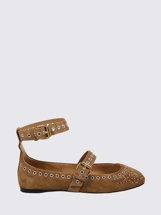 Isabel Marant Ballerina Mary Jane Ylza in camoscio con borchie e occhielli