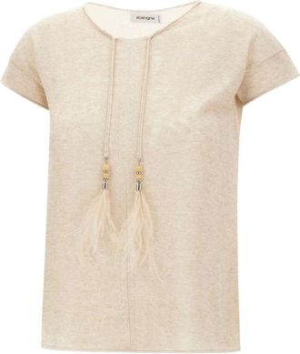 KANGRA Mujer, Camisetas, Beige, Talla: XS