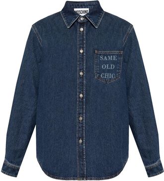 Moschino Same Old Chic shirt - men - Cotton - 40 - Blue