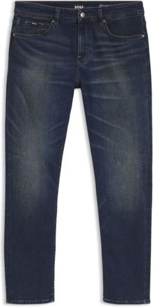 BOSS Slim-fit jeans in a dark-blue stretch-cotton blend