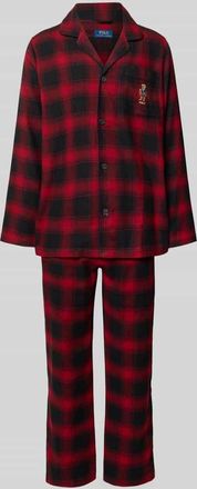 Ralph Lauren Pyjama mit Stitching als Geschenkset in Rot, Größe XXL