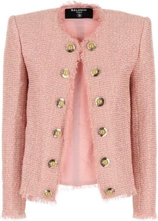Balmain Pink Tweed Blazer