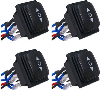 OEM Interruptor De Inversi&oacute;n De Polaridad Instant&aacute;nea 4x, Actuador De Controlador De Motor Impermeable, Interruptor Basculante De 6 Pines Y 3 Posiciones