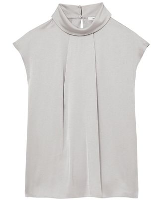 Reiss Dania High Neck Shell Top