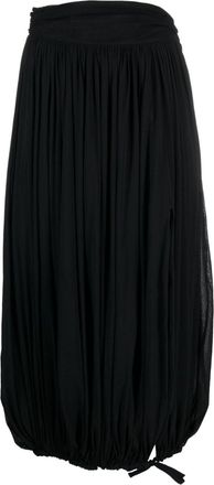 Philosophy di Lorenzo Serafini pleated puffball midi skirt - women - Polyamide/Cupro/Acetate - 44 - Black