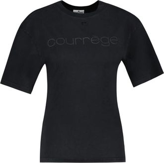 Courr&egrave;ges Mujer, Camisetas, Negro, Talla: XS