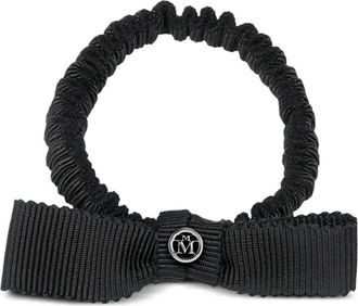 Maison Michel Maddy bow-embellishment hair scrunchie - Black