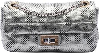 Chanel Borsa a spalla in pelle traforata Pre-owned - - Pre-owned - Donna - Grigio - ONE SIZE